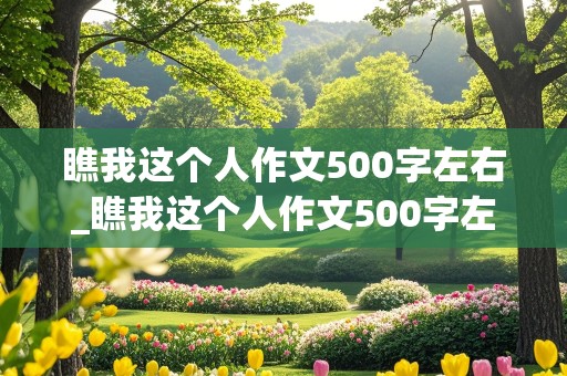 瞧我这个人作文500字左右_瞧我这个人作文500字左右男