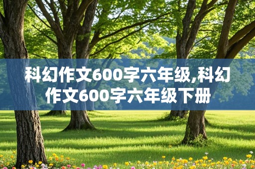 科幻作文600字六年级,科幻作文600字六年级下册