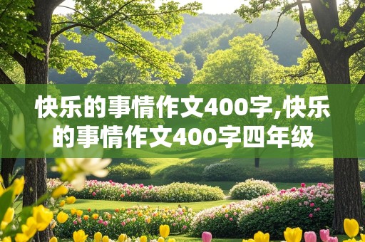 快乐的事情作文400字,快乐的事情作文400字四年级