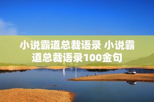 小说霸道总裁语录 小说霸道总裁语录100金句