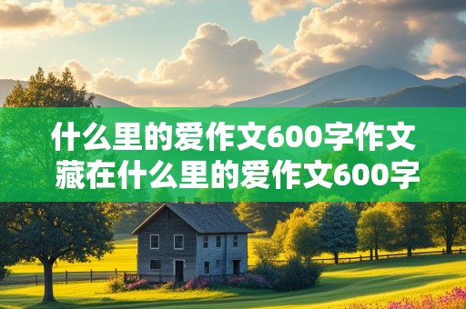 什么里的爱作文600字作文 藏在什么里的爱作文600字作文