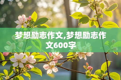 梦想励志作文,梦想励志作文600字