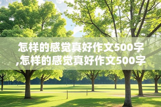 怎样的感觉真好作文500字,怎样的感觉真好作文500字图片