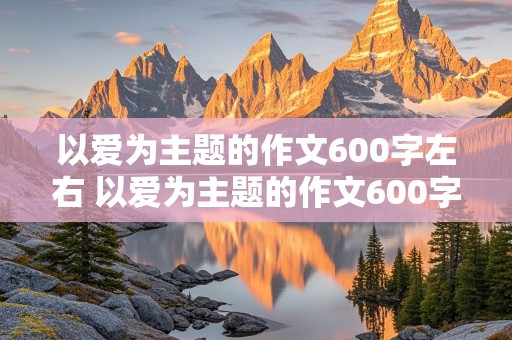 以爱为主题的作文600字左右 以爱为主题的作文600字左右六年级