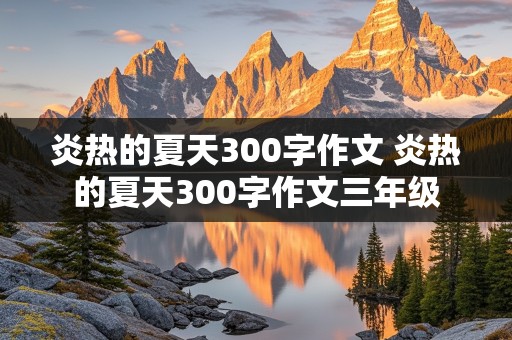 炎热的夏天300字作文 炎热的夏天300字作文三年级