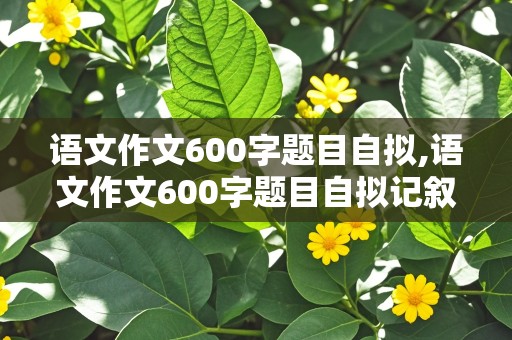 语文作文600字题目自拟,语文作文600字题目自拟记叙文