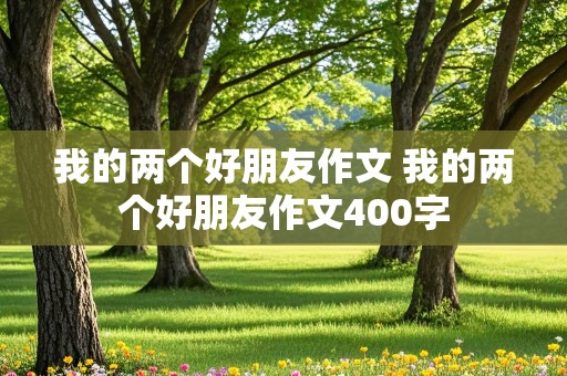 我的两个好朋友作文 我的两个好朋友作文400字