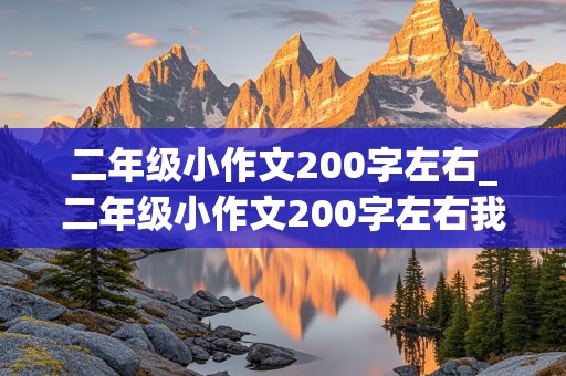 二年级小作文200字左右_二年级小作文200字左右我的愿望