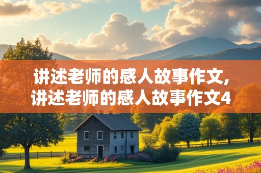 讲述老师的感人故事作文,讲述老师的感人故事作文400字