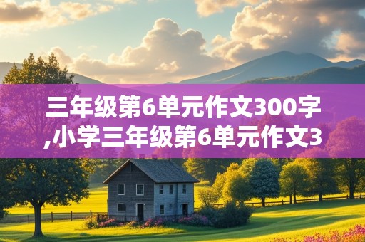 三年级第6单元作文300字,小学三年级第6单元作文300字