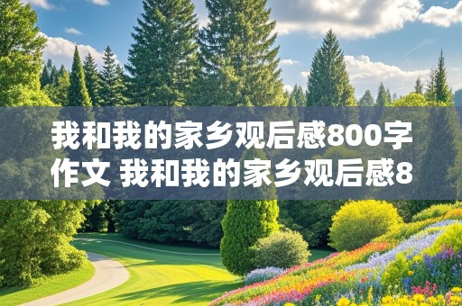 我和我的家乡观后感800字作文 我和我的家乡观后感800字作文题目