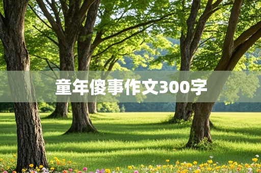 童年傻事作文300字