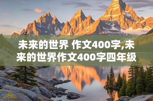 未来的世界 作文400字,未来的世界作文400字四年级