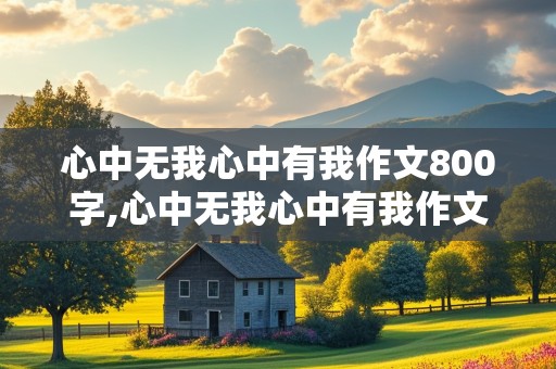 心中无我心中有我作文800字,心中无我心中有我作文800字议论文