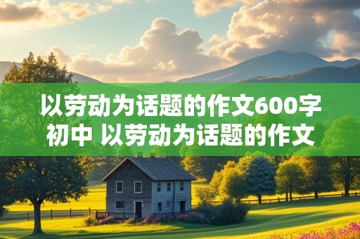 以劳动为话题的作文600字初中 以劳动为话题的作文600字初中记叙文