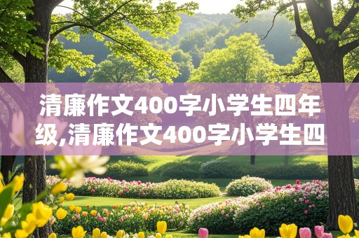 清廉作文400字小学生四年级,清廉作文400字小学生四年级上册