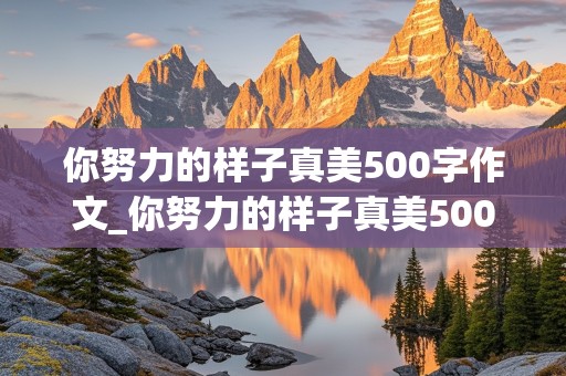 你努力的样子真美500字作文_你努力的样子真美500字作文怎么写