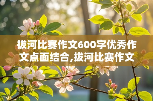 拔河比赛作文600字优秀作文点面结合,拔河比赛作文600字优秀作文点面结合修辞多