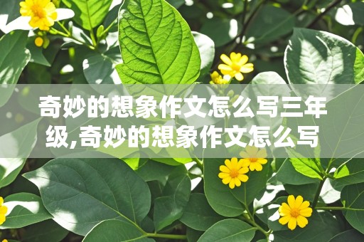 奇妙的想象作文怎么写三年级,奇妙的想象作文怎么写三年级300字