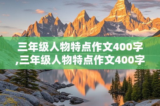 三年级人物特点作文400字,三年级人物特点作文400字乐天派