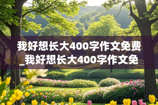 我好想长大400字作文免费_我好想长大400字作文免费阅读