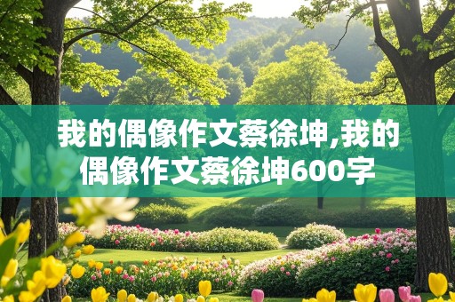 我的偶像作文蔡徐坤,我的偶像作文蔡徐坤600字