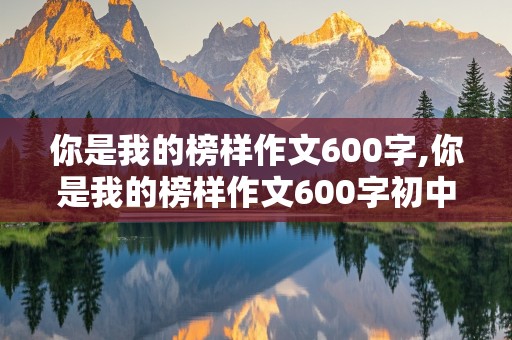 你是我的榜样作文600字,你是我的榜样作文600字初中