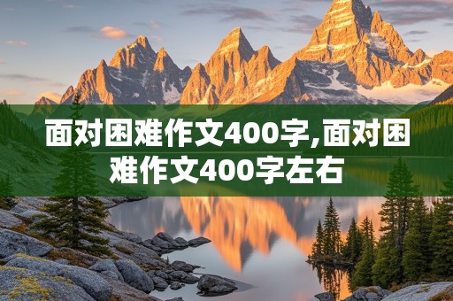 面对困难作文400字,面对困难作文400字左右