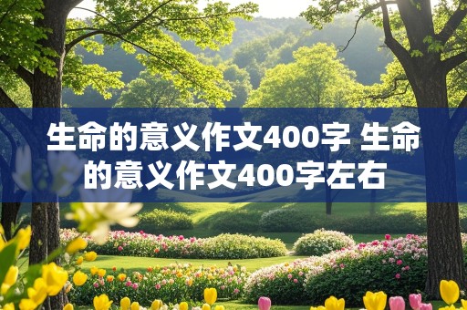 生命的意义作文400字 生命的意义作文400字左右