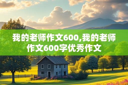 我的老师作文600,我的老师作文600字优秀作文