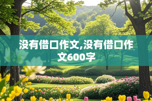 没有借口作文,没有借口作文600字