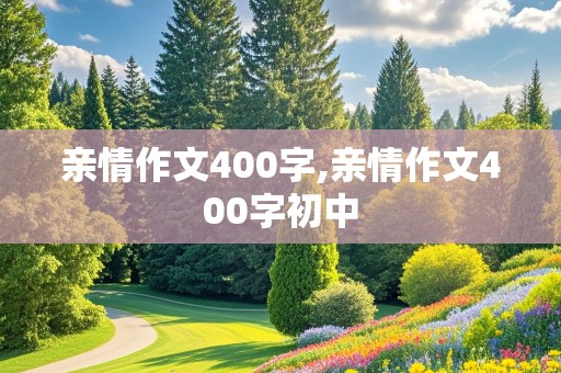 亲情作文400字,亲情作文400字初中