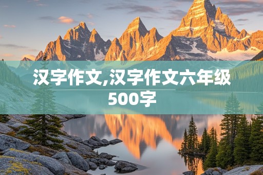 汉字作文,汉字作文六年级500字