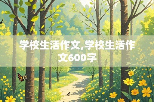 学校生活作文,学校生活作文600字