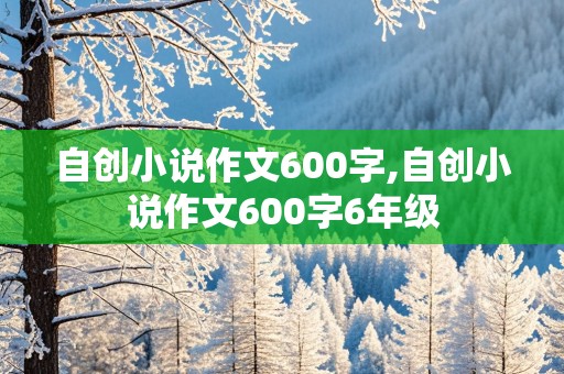 自创小说作文600字,自创小说作文600字6年级