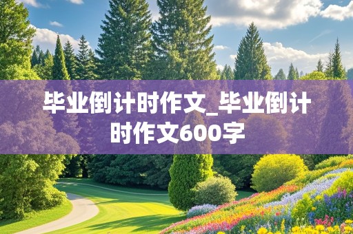 毕业倒计时作文_毕业倒计时作文600字