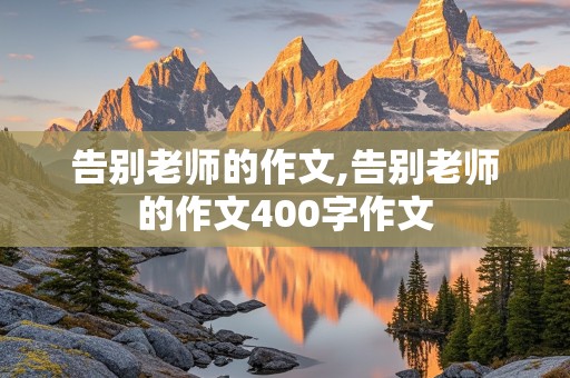 告别老师的作文,告别老师的作文400字作文