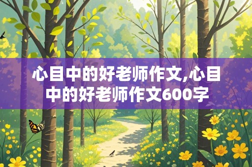 心目中的好老师作文,心目中的好老师作文600字