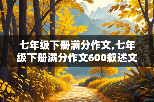 七年级下册满分作文,七年级下册满分作文600叙述文