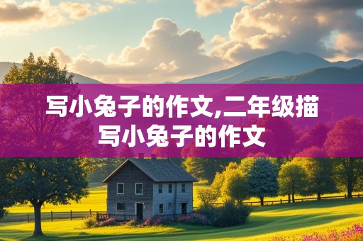 写小兔子的作文,二年级描写小兔子的作文