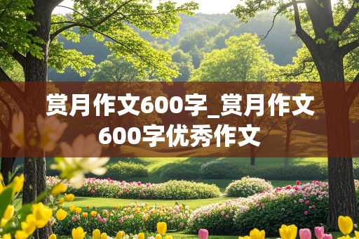 赏月作文600字_赏月作文600字优秀作文