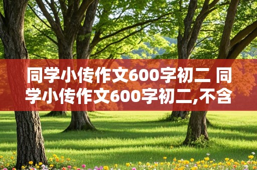 同学小传作文600字初二 同学小传作文600字初二,不含人名