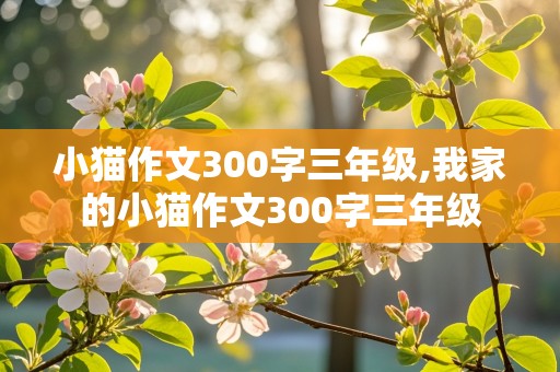 小猫作文300字三年级,我家的小猫作文300字三年级