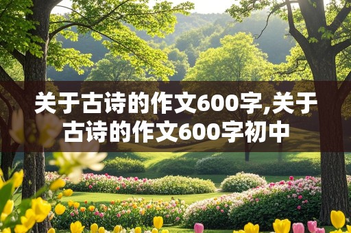 关于古诗的作文600字,关于古诗的作文600字初中