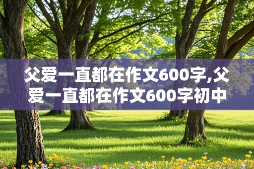 父爱一直都在作文600字,父爱一直都在作文600字初中