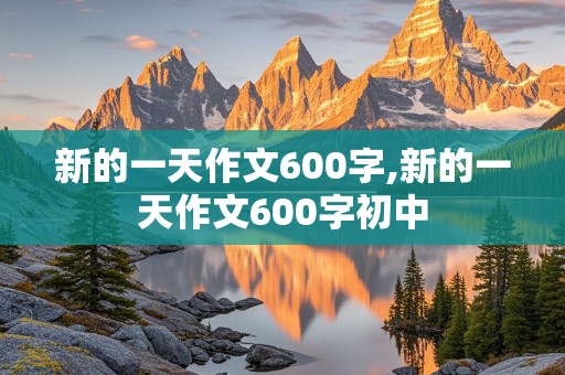 新的一天作文600字,新的一天作文600字初中