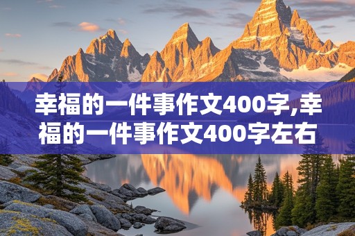 幸福的一件事作文400字,幸福的一件事作文400字左右