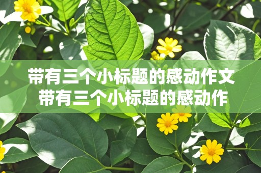 带有三个小标题的感动作文 带有三个小标题的感动作文750字