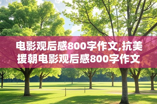 电影观后感800字作文,抗美援朝电影观后感800字作文