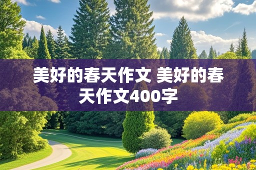 美好的春天作文 美好的春天作文400字